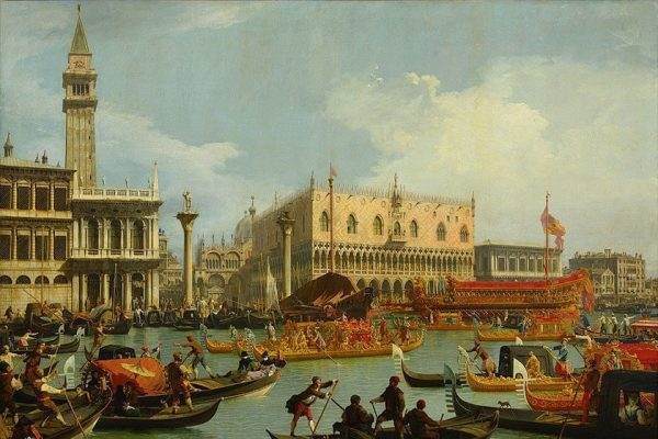 Il Canaletto Bucentaur S Return To The Pier By The Palazzo Ducale Hotel Canaletto Venedig